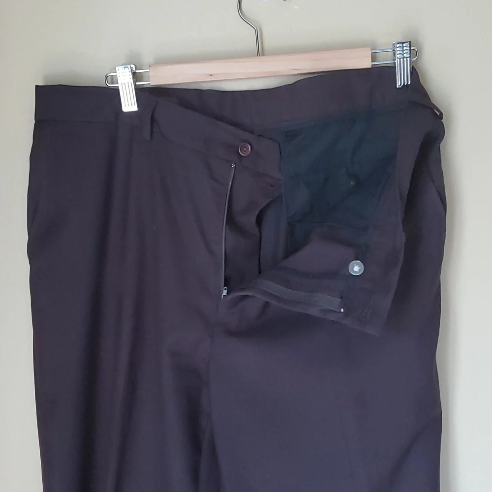 Perry Ellis brown men's dress pants - Picture 6 of 9